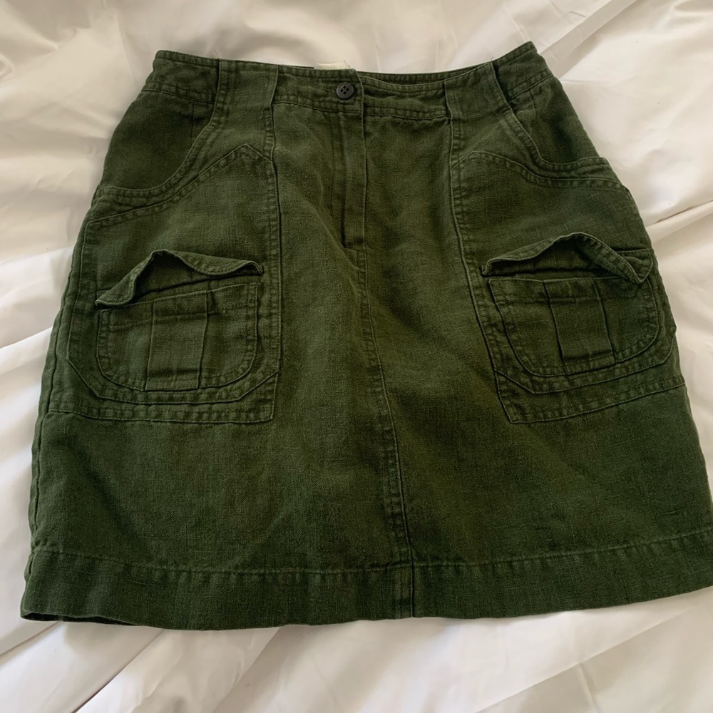Vintage green mini skirt by Harve Benard